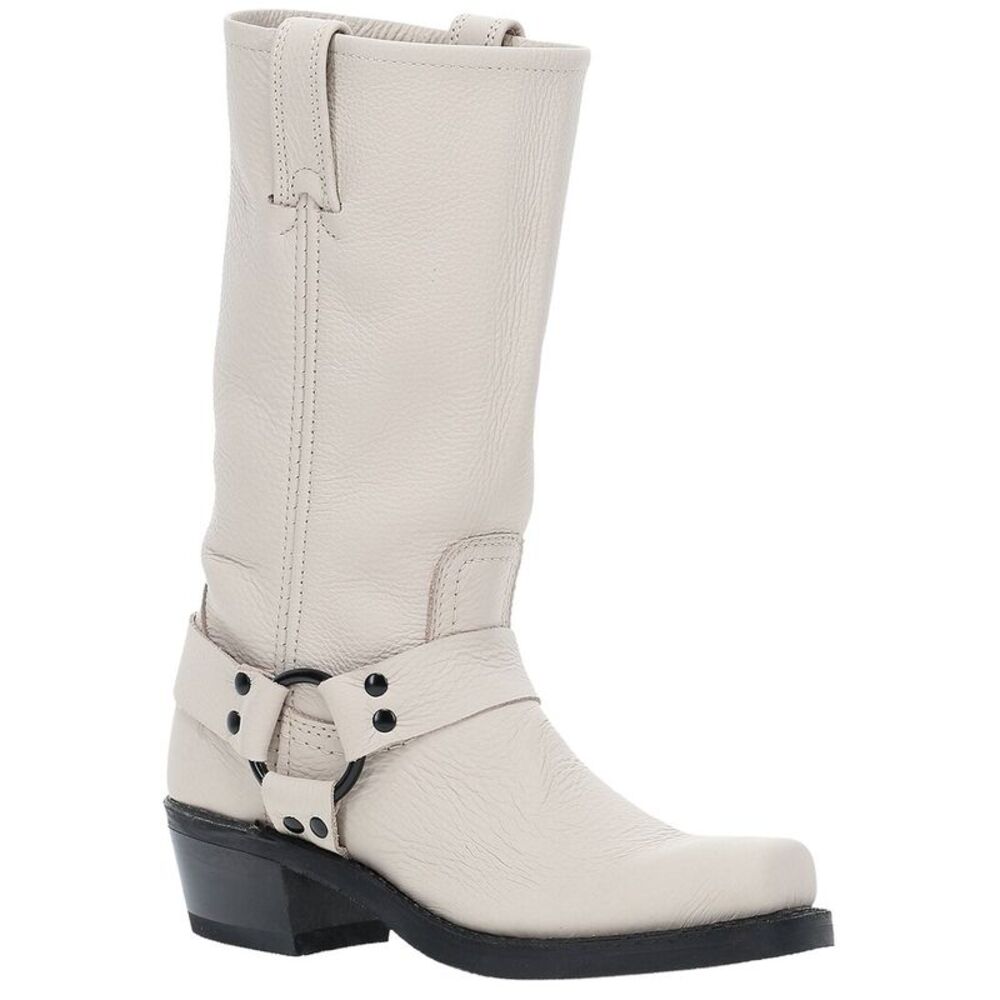 Frye Harness 12In Leather Boot, White
